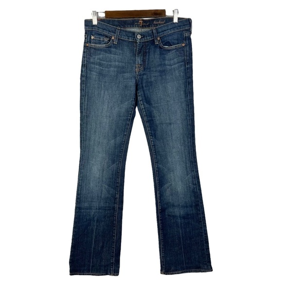 7 For All Mankind Dark Wash Y2K Bootcut Jeans 29 - Picture 1 of 7